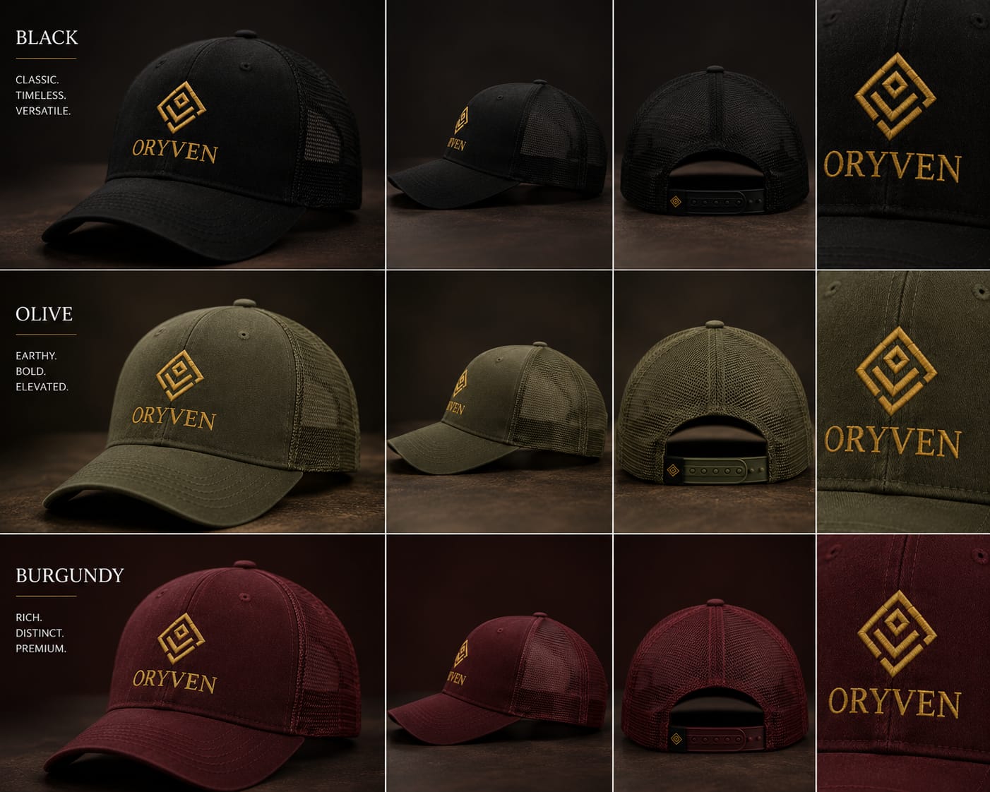 ORYVEN Signature Trucker cap