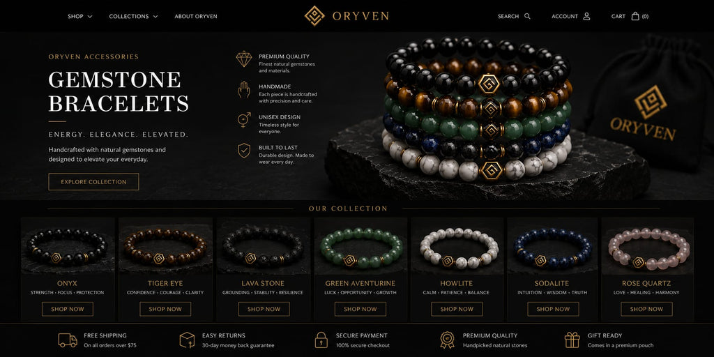ORYVEN Gemstone Bracelet